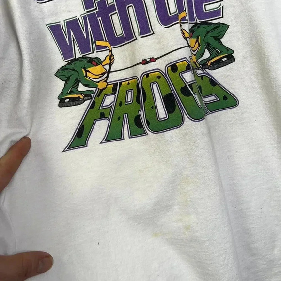 Vintage T-Shirt - I Spent the Night with the Frogs 80s 90s - Picture 4 of 7